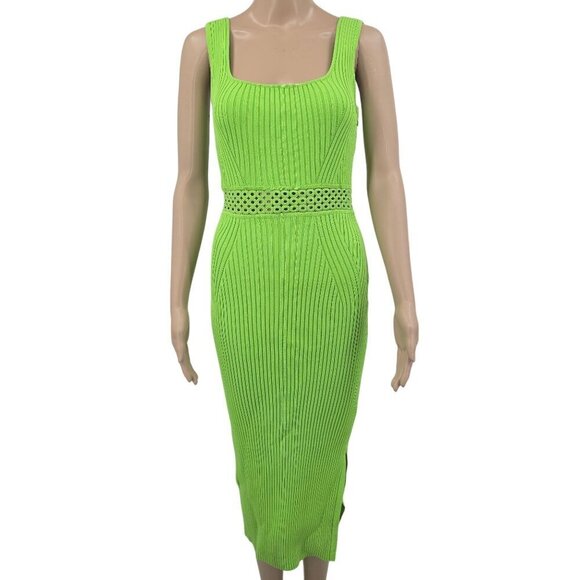House of Harlow 1960 Jade Lime Knit Maxi Dress, Women's Small NWT - Picture 12 of 12